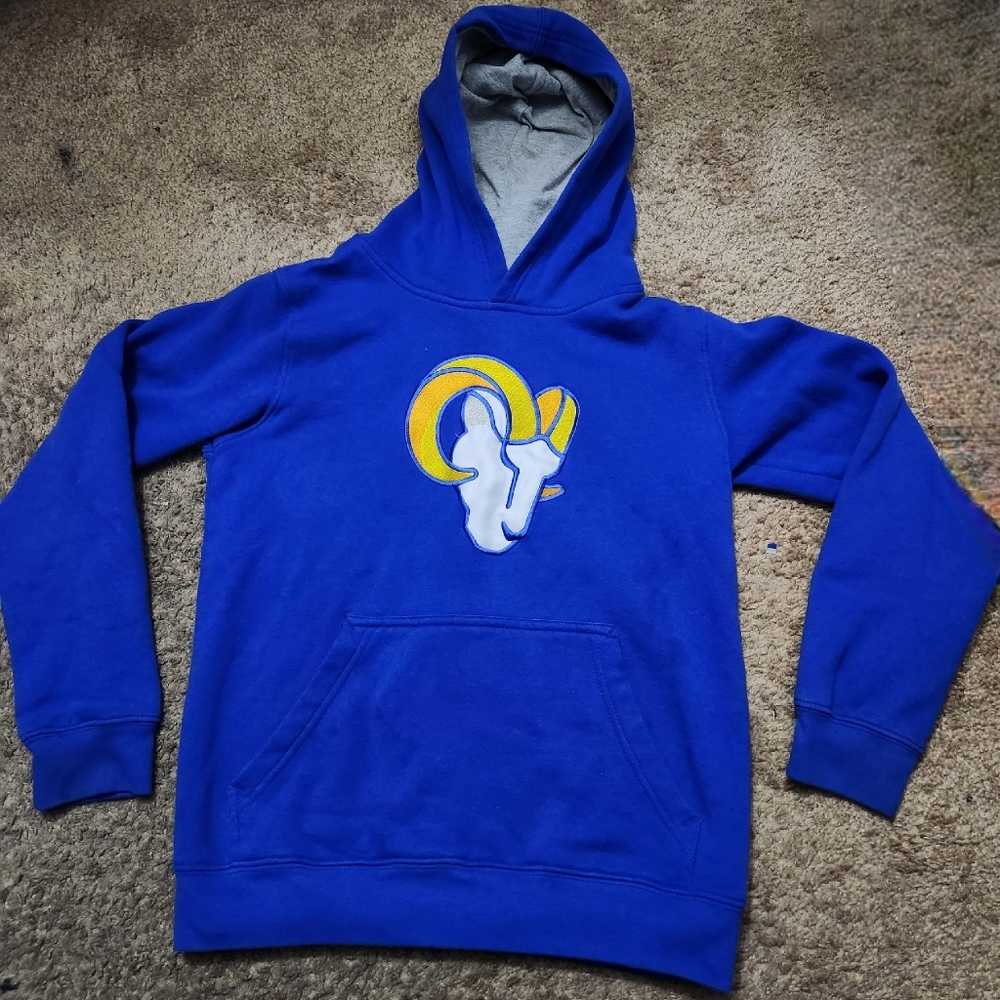 Kids Medium LA Rams Hoodie Pullover